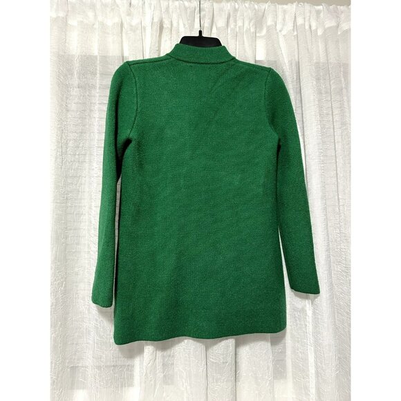 NWOT Adrienne Vittadini Green Sweater Blazer with Gold Buttons Size XS - Picture 2 of 5
